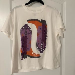 QOS Boot Fringe Tshirt